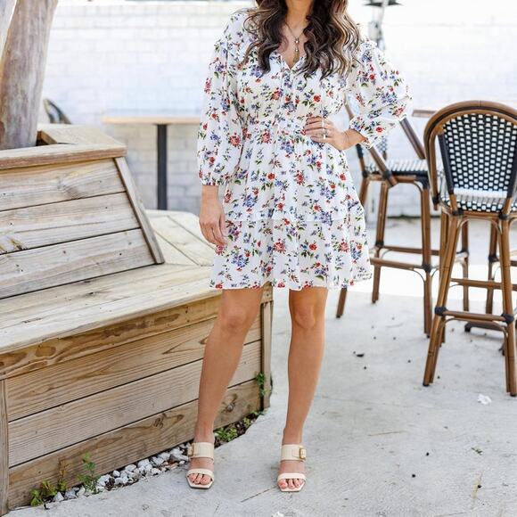 Good Hart Dresses & Skirts - Good Hart Womens Tarpon Spring Knee Dress Size Medium Cottagecore Tea Graduation